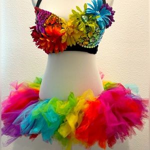 2-pc Rainbow Daisy EDC tutu outfit